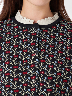 McGREGOR(マックレガー) |小花柄ジャガードカーディガン