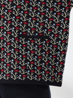 McGREGOR(マックレガー) |小花柄ジャガードカーディガン