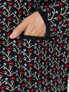 McGREGOR(マックレガー) |小花柄ジャガードカーディガン