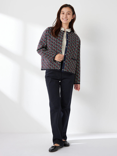 McGREGOR(マックレガー) |小花柄ジャガードカーディガン