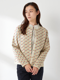 McGREGOR(マックレガー) |小花柄ジャガードカーディガン