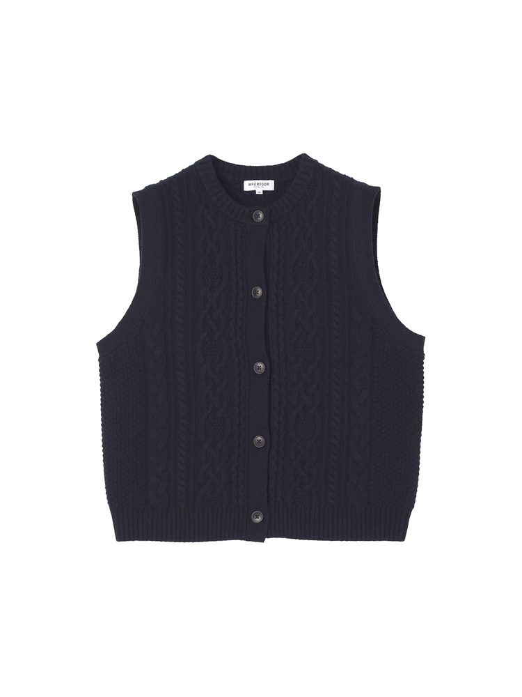 McGREGOR(マックレガー) |前あきケーブルベスト