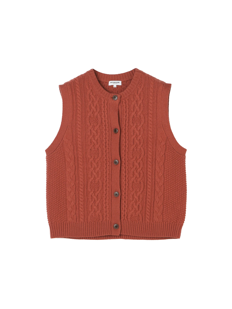 McGREGOR(マックレガー) |前あきケーブルベスト