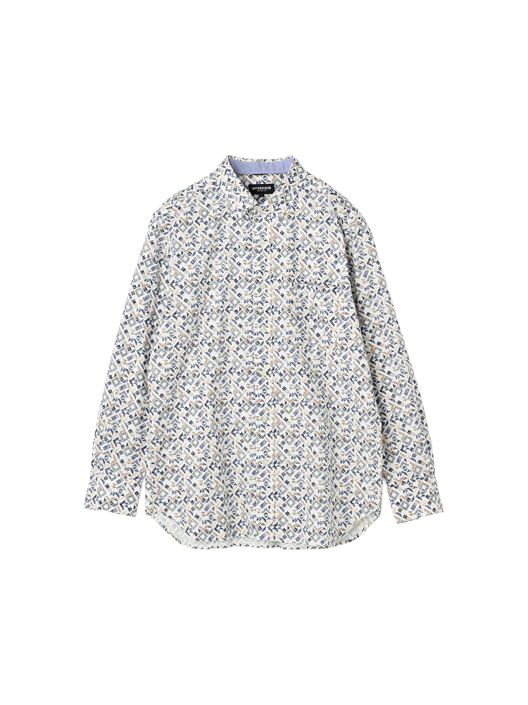 McGREGOR(マックレガー) |幾何学柄微起毛シャツ