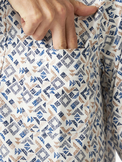 McGREGOR(マックレガー) |幾何学柄微起毛シャツ