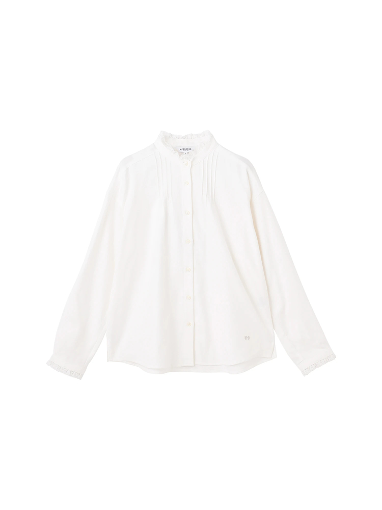 McGREGOR(マックレガー) |レース付ピンタックブラウス