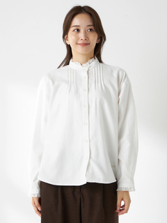 McGREGOR(マックレガー) |レース付ピンタックブラウス