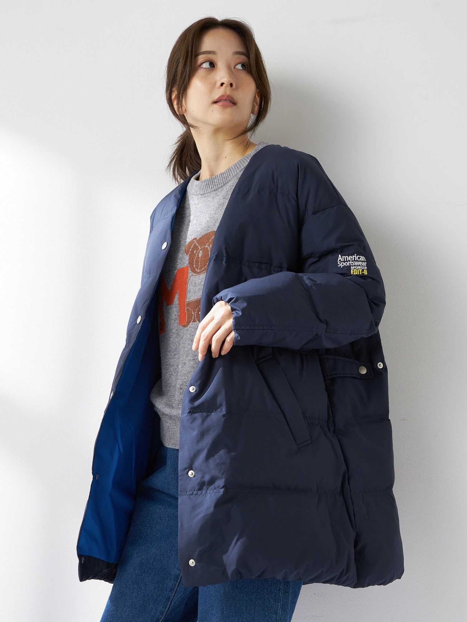 McGREGOR（マックレガー）｜ロングコート｜【EDIT-B】Yカラーダウン