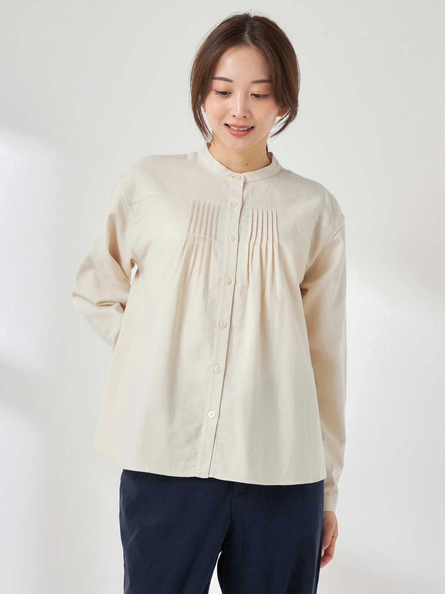 McGREGOR（マックレガー）｜シャツ(長袖・七分袖)｜甘撚り無地ブラウス