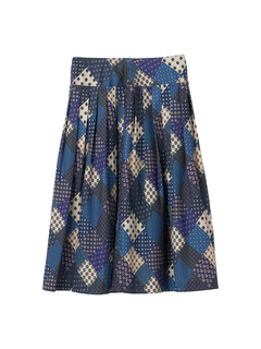 McGREGOR(マックレガー) |パッチワーク小紋プリントスカート