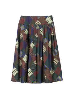 McGREGOR(マックレガー) |パッチワーク小紋プリントスカート