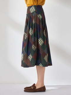 McGREGOR(マックレガー) |パッチワーク小紋プリントスカート