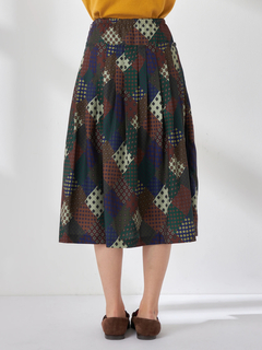 McGREGOR(マックレガー) |パッチワーク小紋プリントスカート