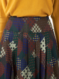 McGREGOR(マックレガー) |パッチワーク小紋プリントスカート