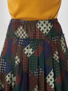 McGREGOR(マックレガー) |パッチワーク小紋プリントスカート