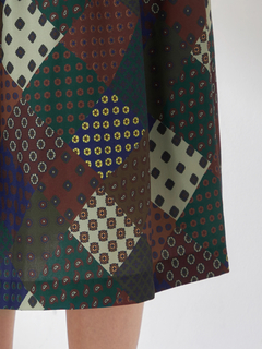 McGREGOR(マックレガー) |パッチワーク小紋プリントスカート