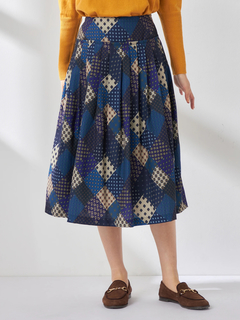 McGREGOR(マックレガー) |パッチワーク小紋プリントスカート