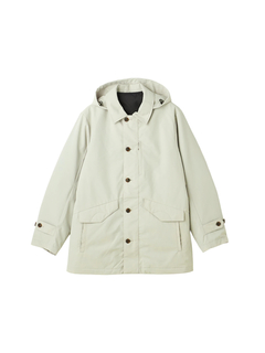 美品 マウリツィオ バルダサーリ ダウンコート ベージュ メンズ 48 M相当 マウリツィオ バルダサーリ　シャドーストライプシャツジャケット　ベージュ　50