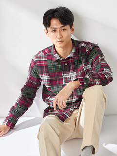 McGREGOR(マックレガー) |パッチワーク調チェックシャツ