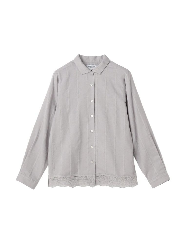 McGREGOR(マックレガー) |ドビーレースブラウス
