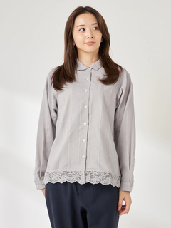 McGREGOR(マックレガー) |ドビーレースブラウス