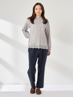 McGREGOR(マックレガー) |ドビーレースブラウス