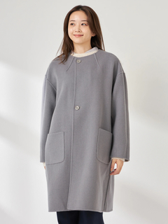 McGREGOR(マックレガー) |Ｗフェイスウールノーカラーコート