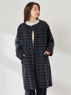 McGREGOR(マックレガー) |Ｗフェイスウールノーカラーコート