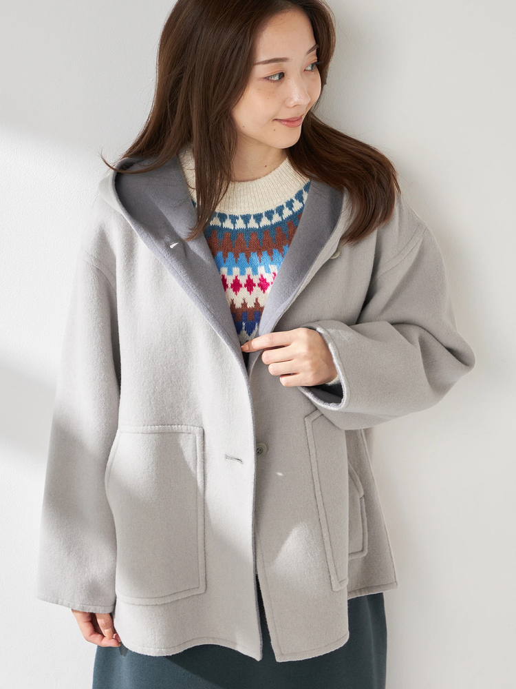 McGREGOR(マックレガー) |Ｗフェイスウールフーデットコート