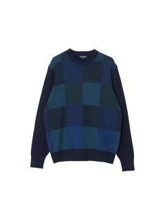 McGREGOR(マックレガー) |ブロックチェックニットプルオーバー