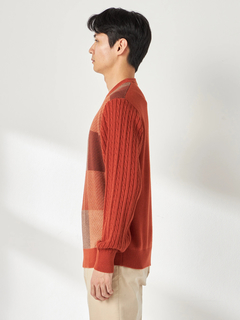 McGREGOR(マックレガー) |ブロックチェックニットプルオーバー