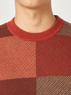 McGREGOR(マックレガー) |ブロックチェックニットプルオーバー