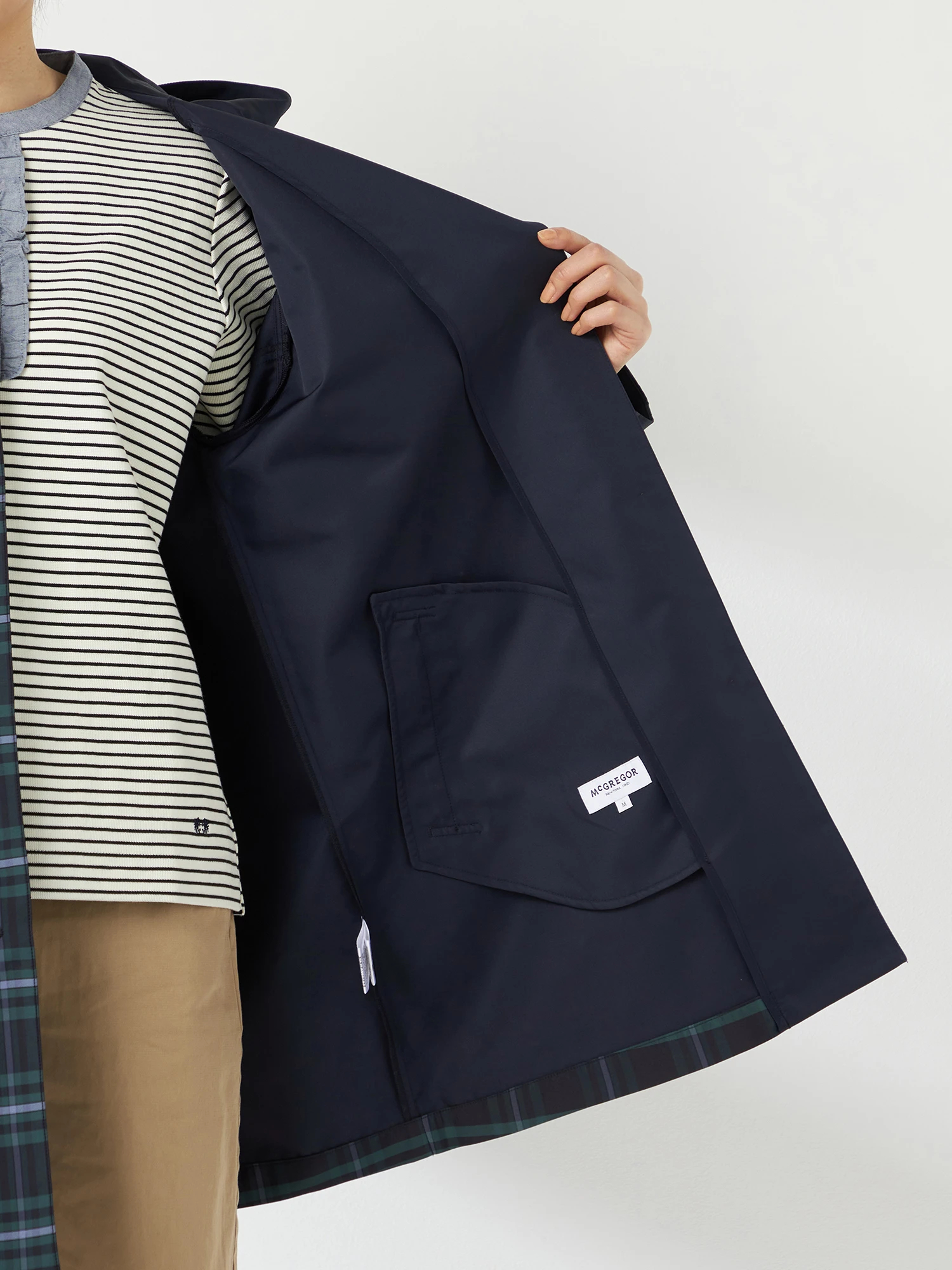 McGREGOR(マックレガー)|ロングコート|リバー仕立てフーデッド McGREGOR(マックレガー)|ロングコート|リバー仕立てフーデッド