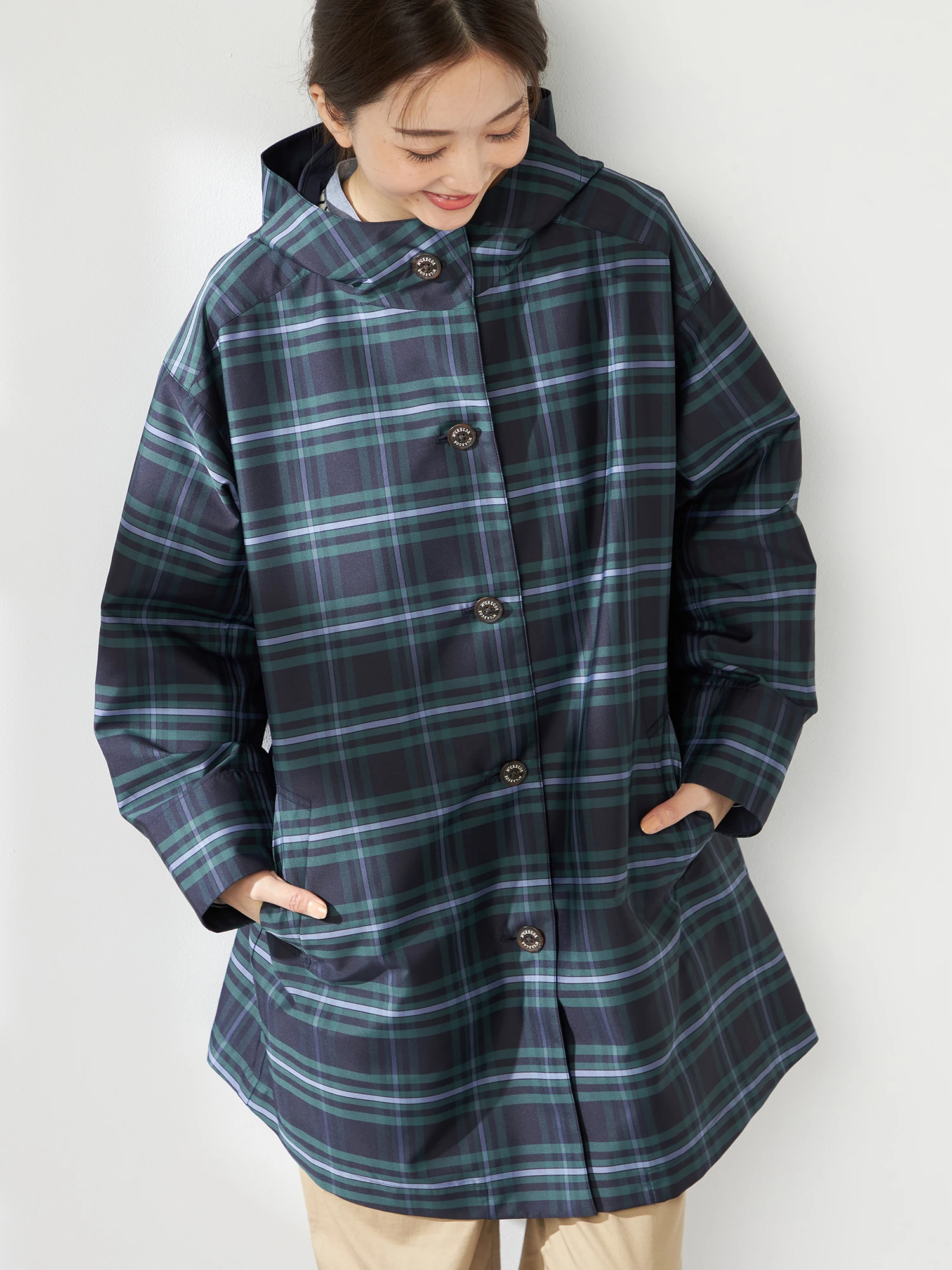 McGREGOR（マックレガー）｜ロングコート｜リバー仕立てフーデッド
