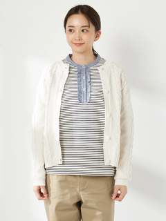 McGREGOR(マックレガー) |ケーブル編使いクルーカーデ