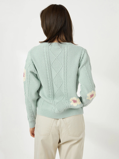 McGREGOR(マックレガー) |花柄ジャカードニットプルオーバー