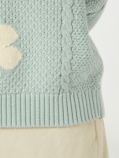 McGREGOR(マックレガー) |花柄ジャカードニットプルオーバー