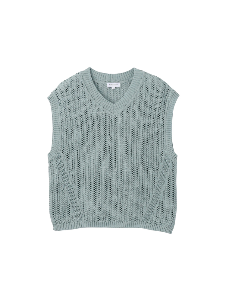 McGREGOR(マックレガー) |Ｖネック編地ベスト