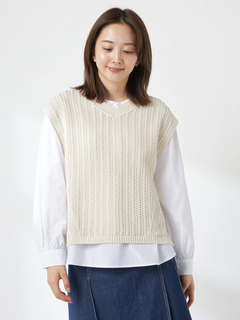 McGREGOR(マックレガー) |Ｖネック編地ベスト