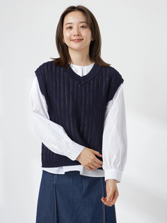 McGREGOR(マックレガー) |Ｖネック編地ベスト