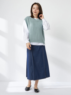 McGREGOR(マックレガー) |Ｖネック編地ベスト