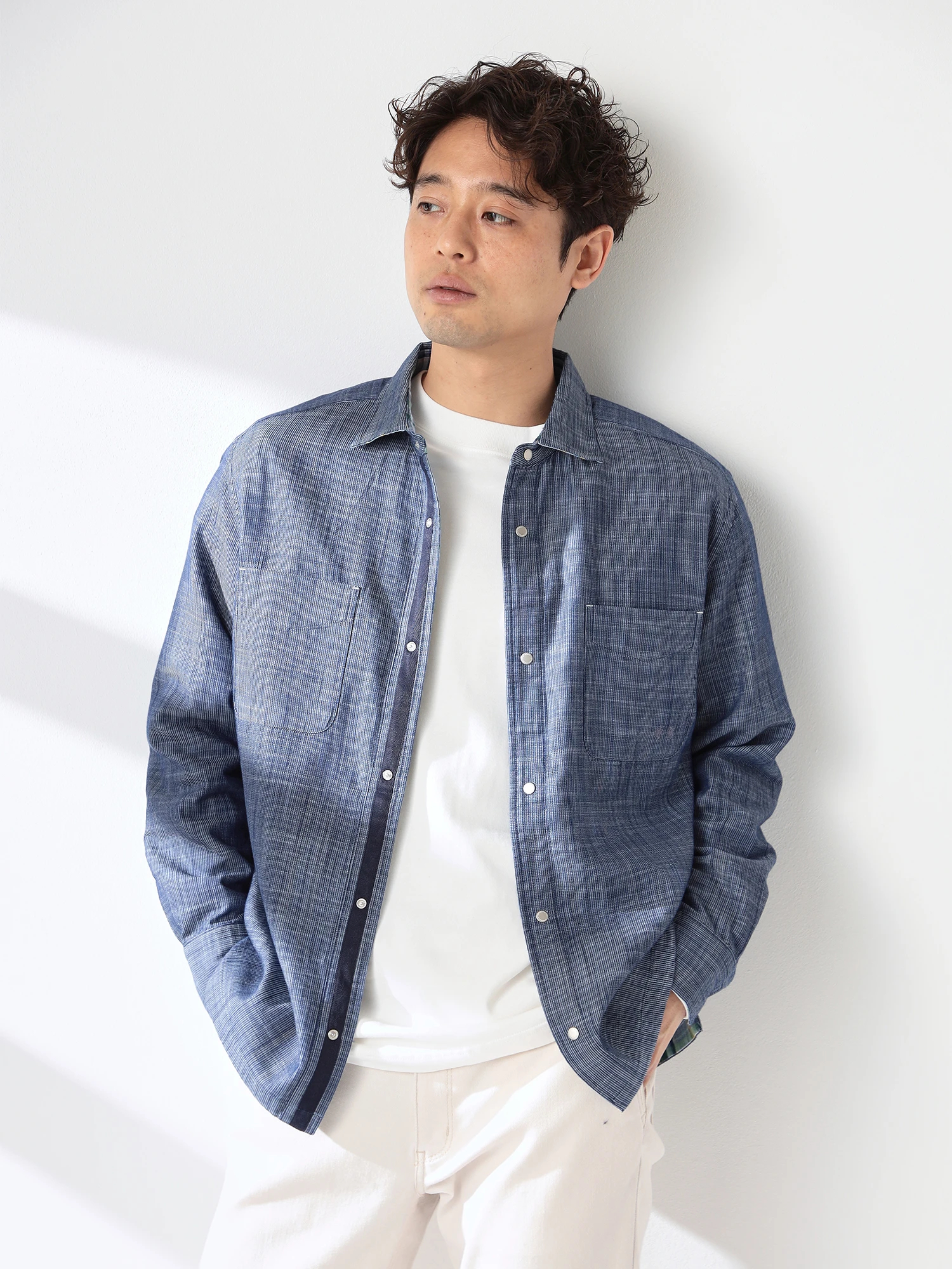 Rags McGREGOR デニムシャツ M長袖 インディゴ McGREGOR（マックレガー）｜シャツ(長袖・七分袖)｜リバシャツ｜United