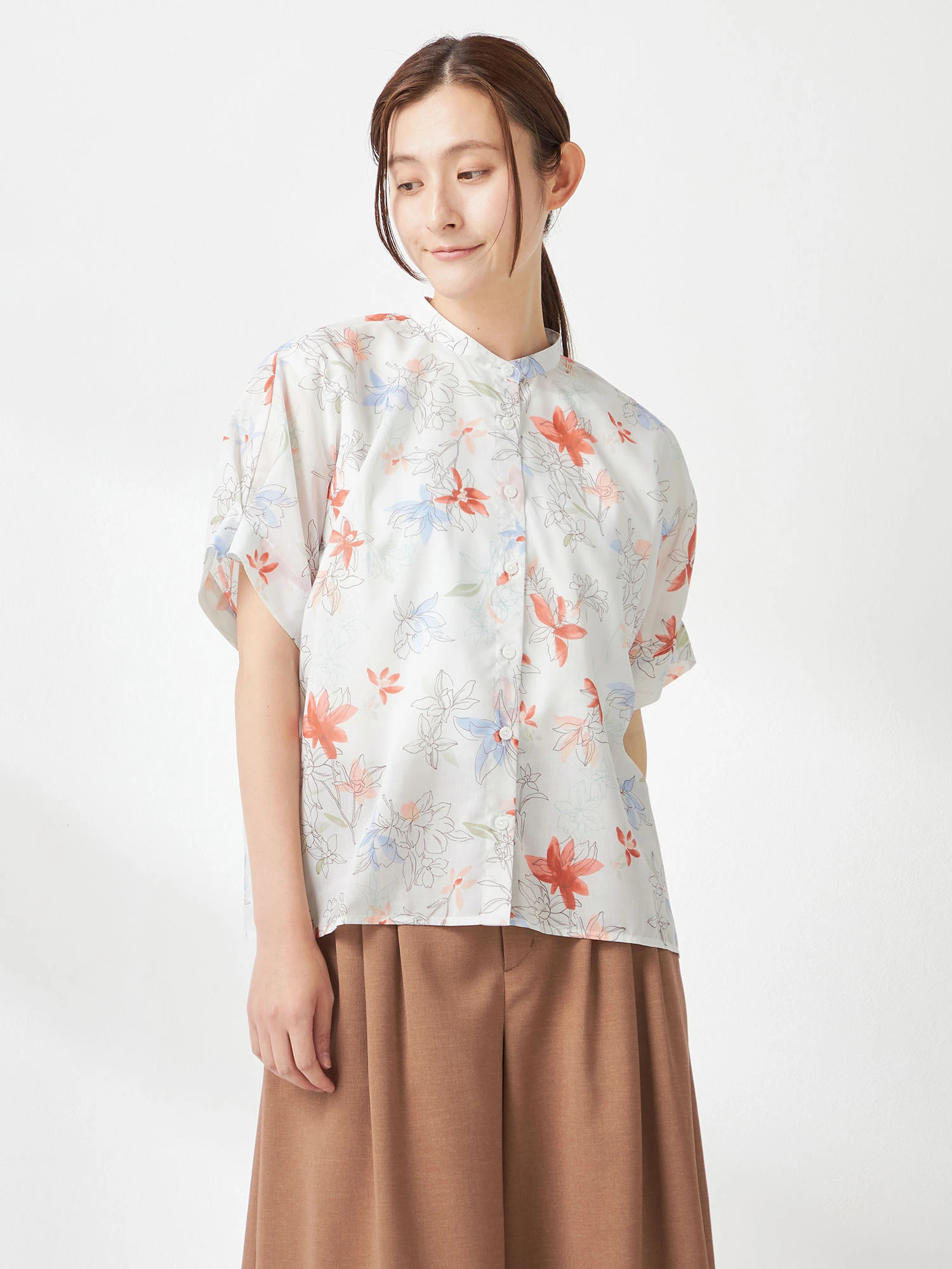 McGREGOR（マックレガー）｜シャツ(半袖）｜花柄シアープリントシャツ