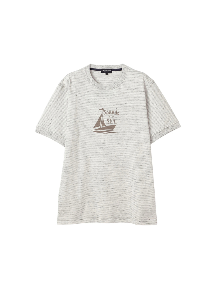 McGREGOR(マックレガー) |インディゴ天竺ボーダーＴシャツ