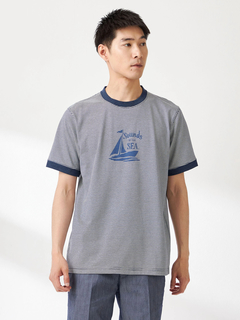 McGREGOR(マックレガー) |インディゴ天竺ボーダーＴシャツ