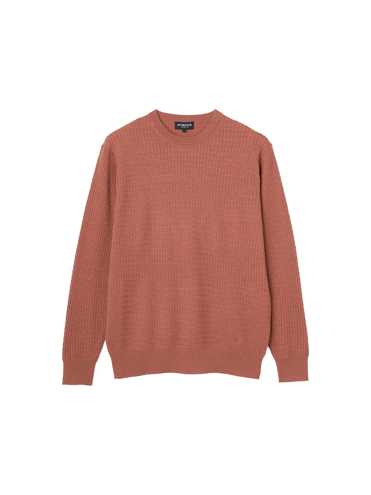 McGREGOR(マックレガー) |クルーネックミニケーブルニット