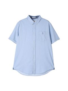 VICOMTE A.(ヴィコント アー) |CLIVE25 M SS GARMENT DYE SHIRT