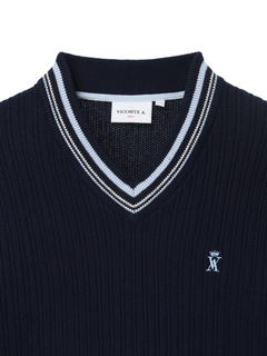 VICOMTE A.(ヴィコント アー) |KING M V NECK CLUB JUMPER