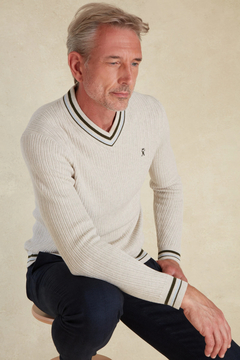 VICOMTE A.(ヴィコント アー) |KING M V NECK CLUB JUMPER
