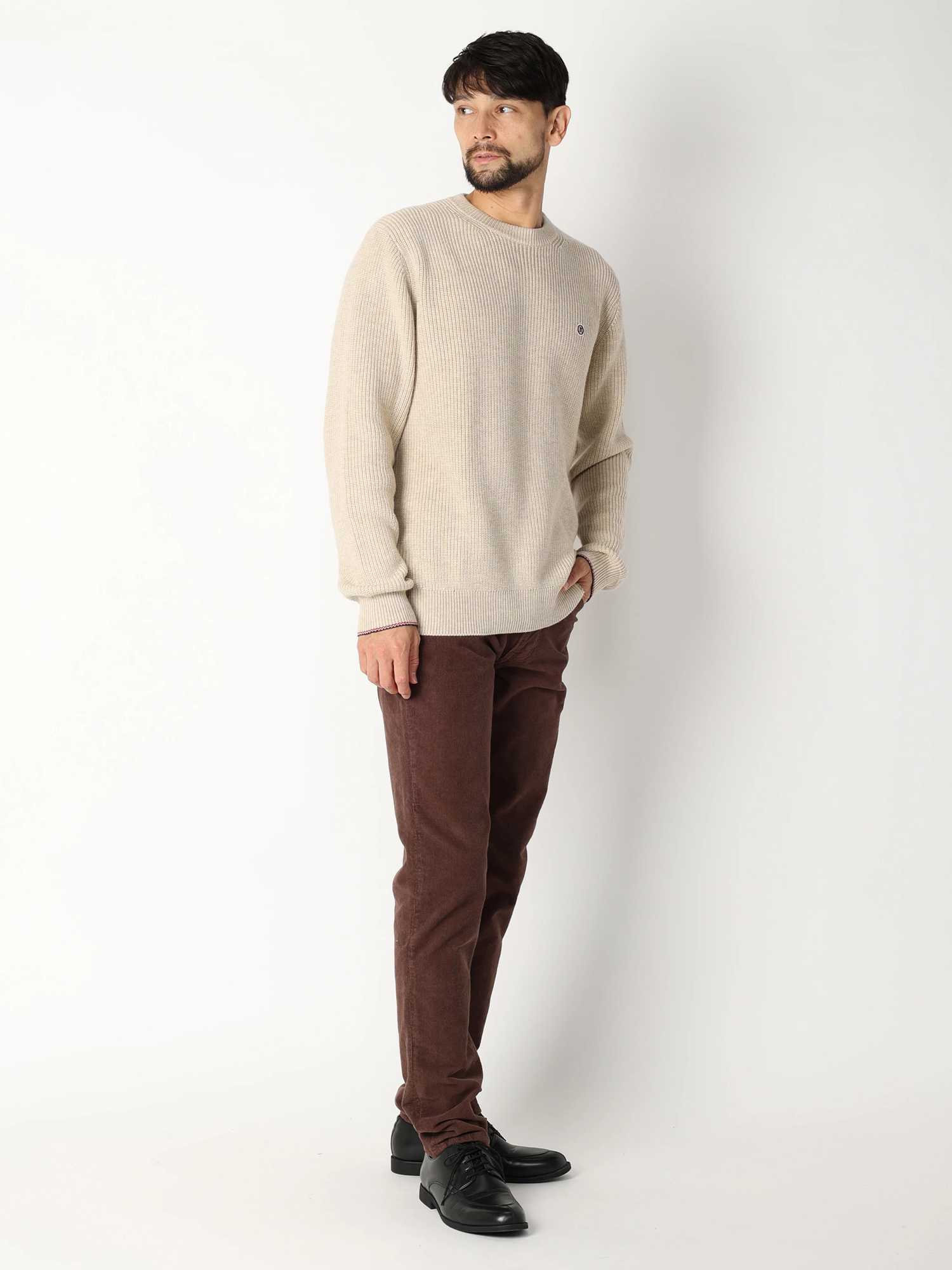 SERGE BLANCO（セルジュブランコ）｜ニット/セーター｜畦編みクルー